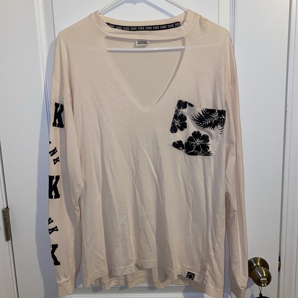 Pink long sleeve top